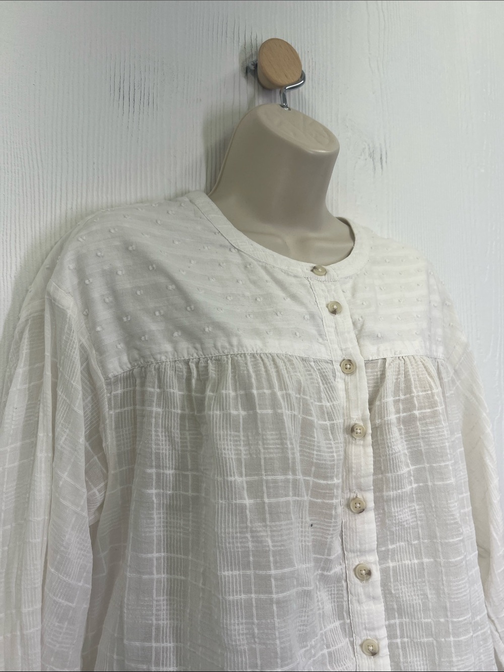 Anthropologie - Pilcro And The Letterpress Button Down Textured Blouse Size XS - Picture 4 of 11